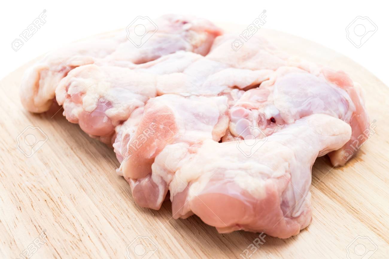 Raw fresh chicken leg